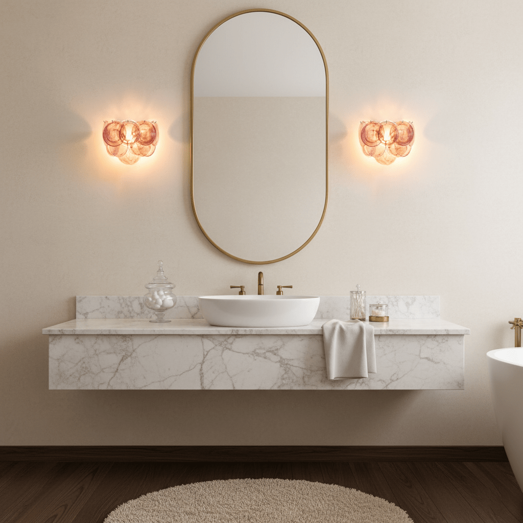 Lunaria Disc Murano Wall Lamp