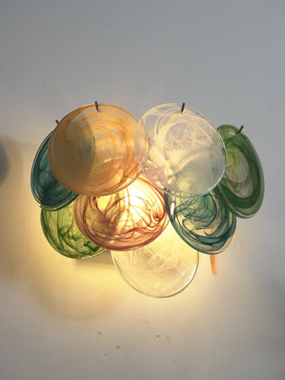 Lunaria Disc Murano Wall Lamp