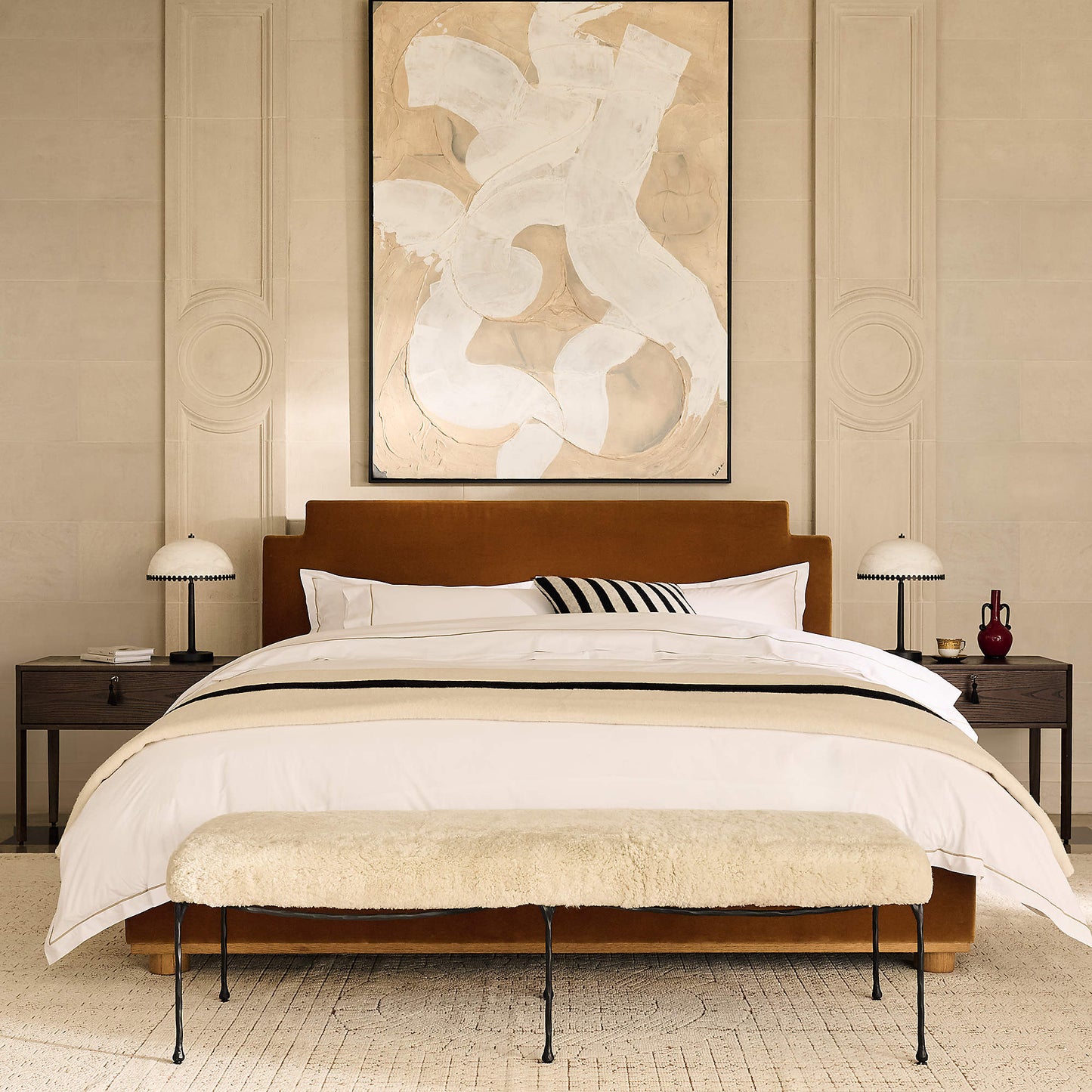 Lunarra Dome Alabaster Table Lamp