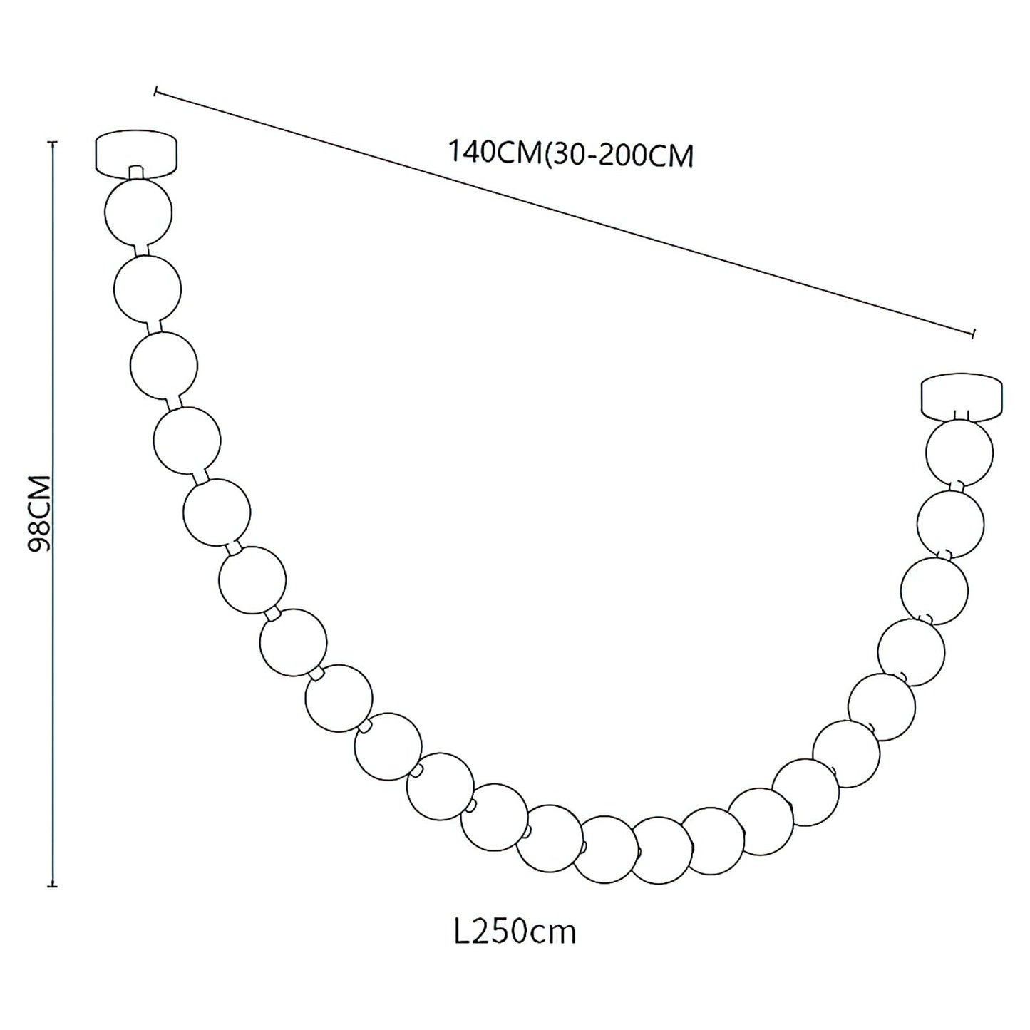 Strand Necklace Chandelier