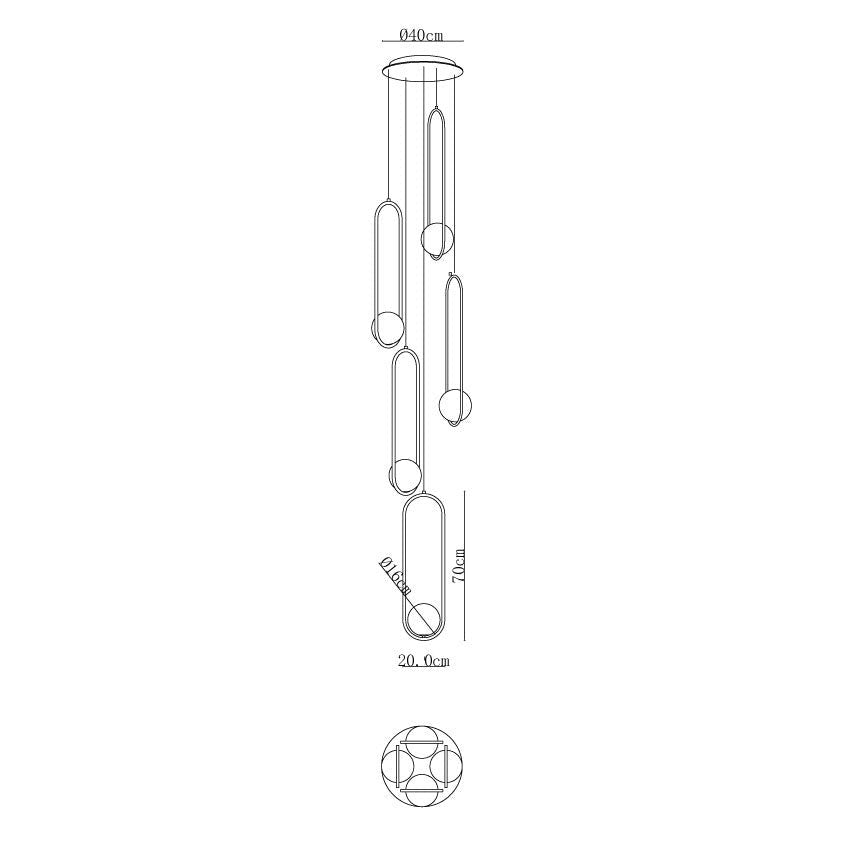 Mila Combination Chandelier