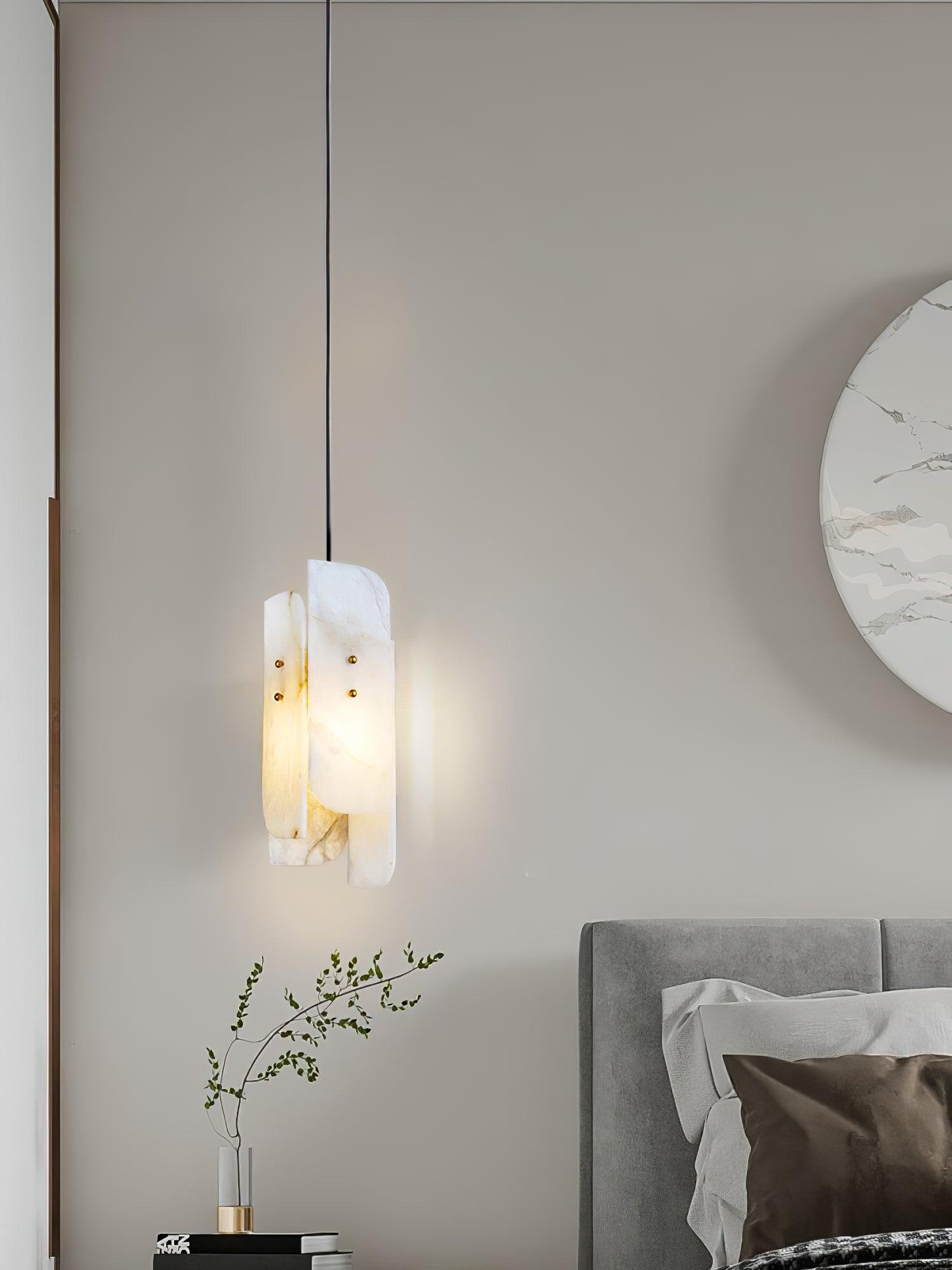 Megalith Mini Alabaster Pendant Light