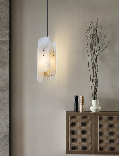 Megalith Mini Alabaster Pendant Light
