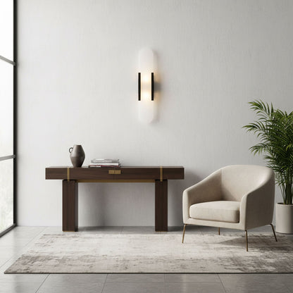 Melange Elongated Alabaster Wall Lamp