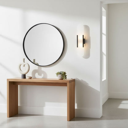 Melange Elongated Alabaster Wall Lamp
