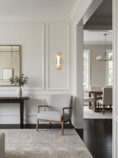 Melange Elongated Alabaster Wall Lamp