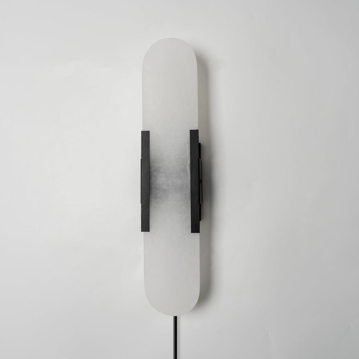 Melange Elongated Alabaster Plug-in Sconce