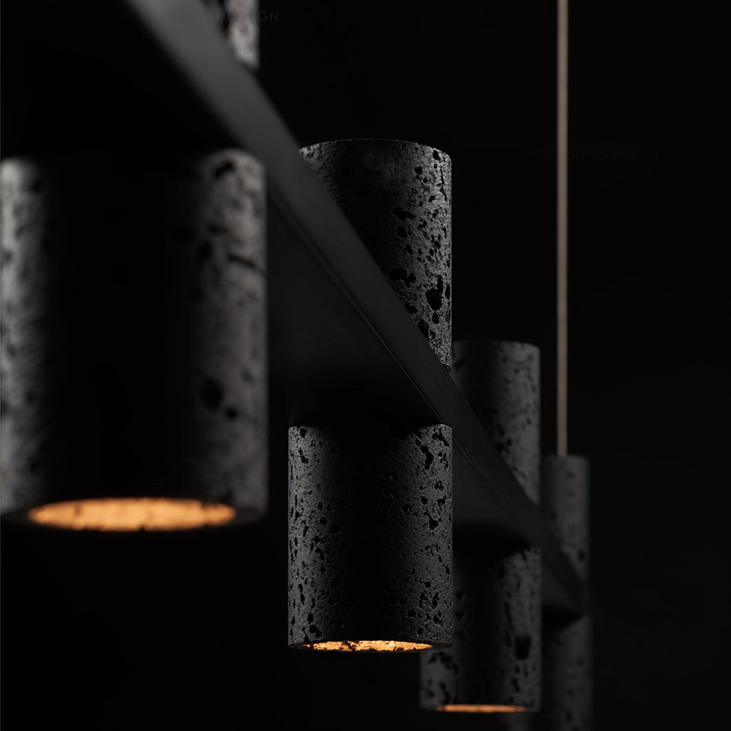 Travertine Parallel Chandelier