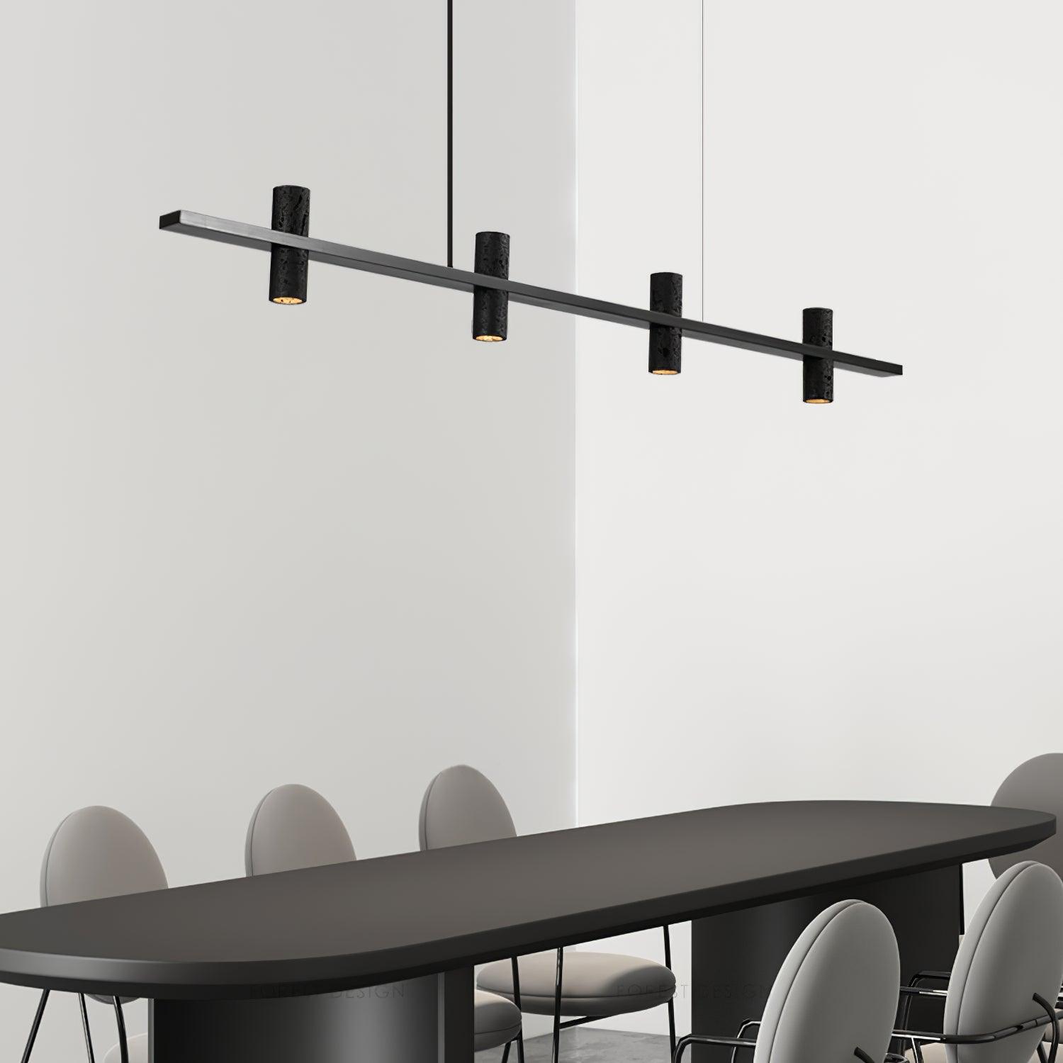 Travertine Parallel Chandelier