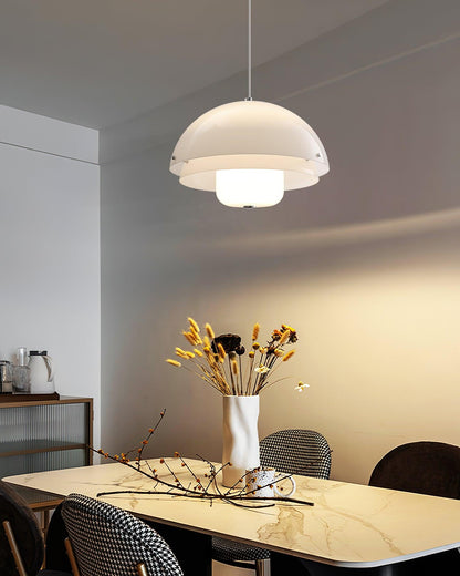 Milk White Layer Pendant Lamp