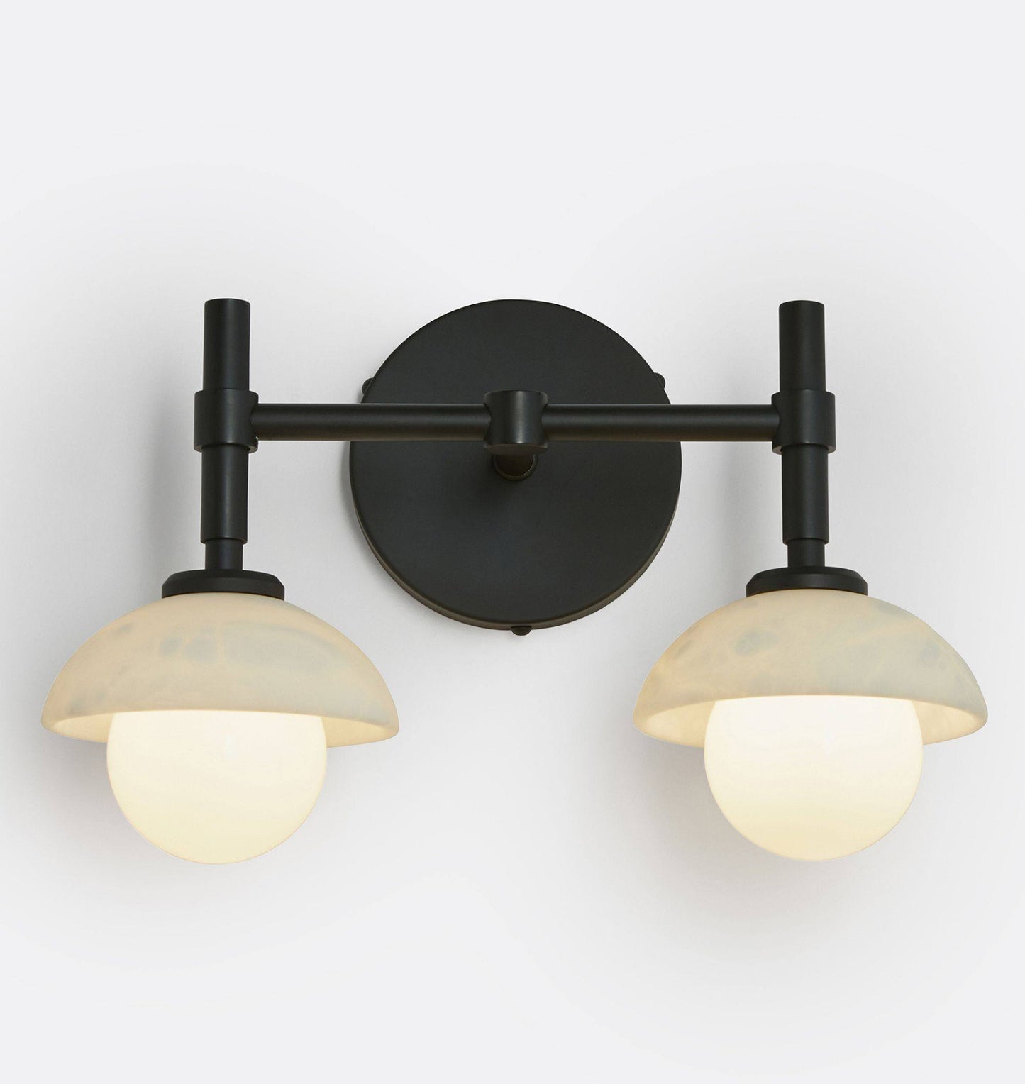 Milo Alabaster Double Wall Light