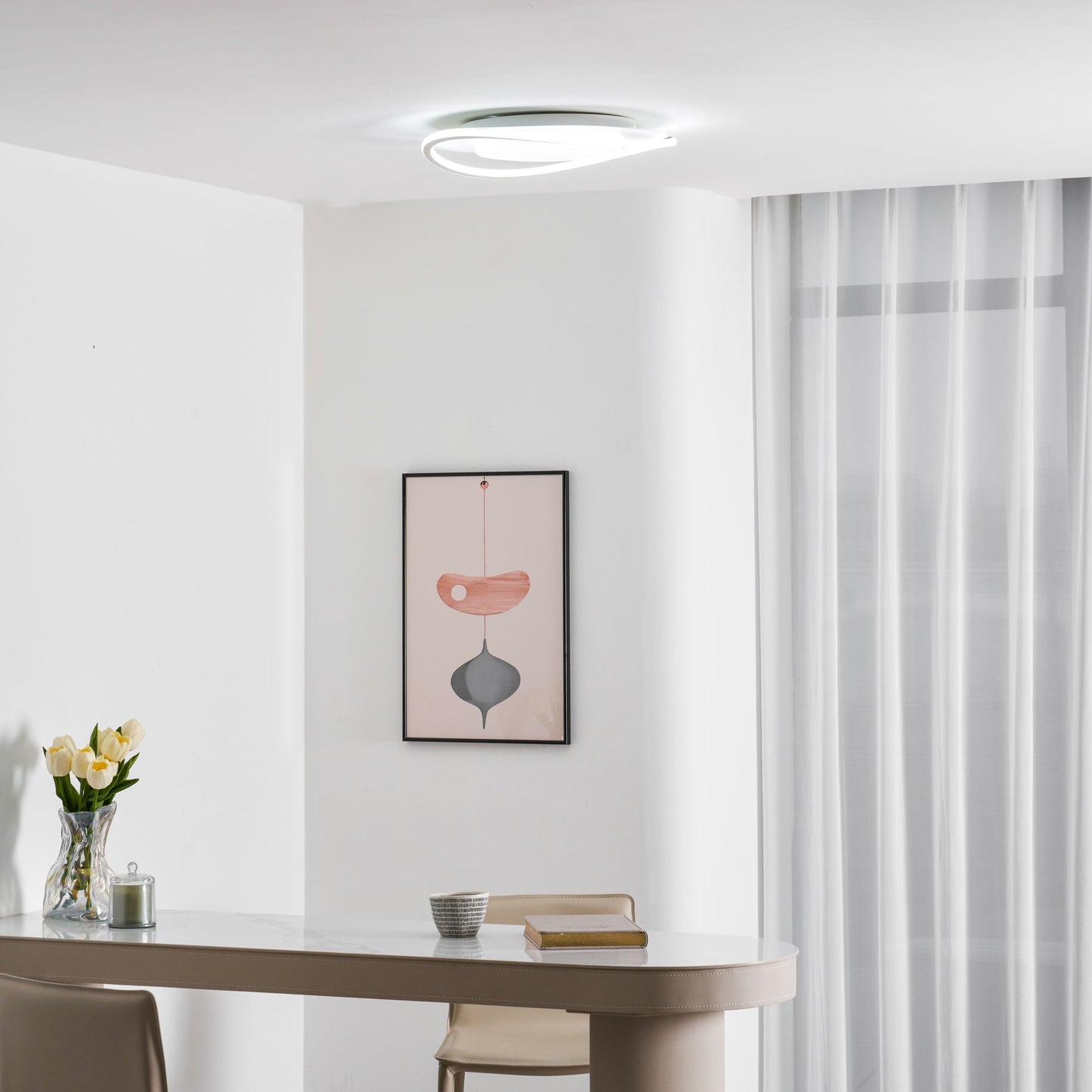 Minimalist Geometry LED Ceiling Light