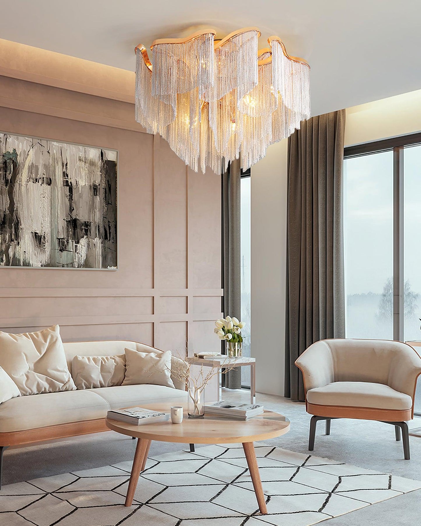 Modern Tassel Ceiling Lamp