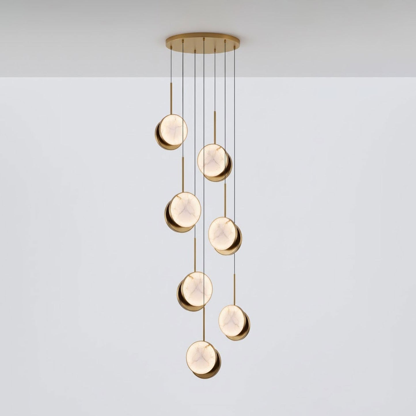 Moonshade Alabaster Pendant Light