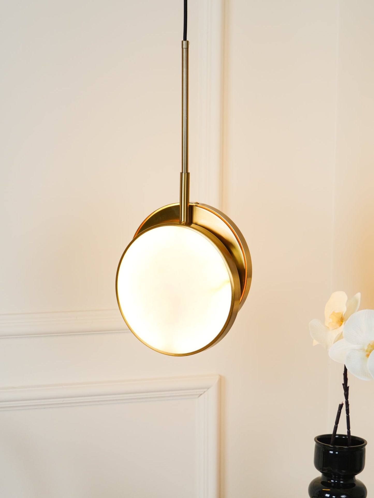 Moonshade Alabaster Pendant Light