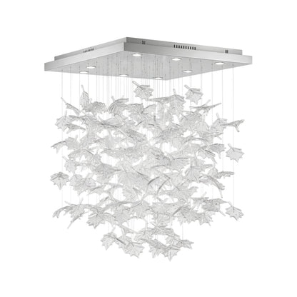 Multicolor Crystal Maple Leaf Chandelier