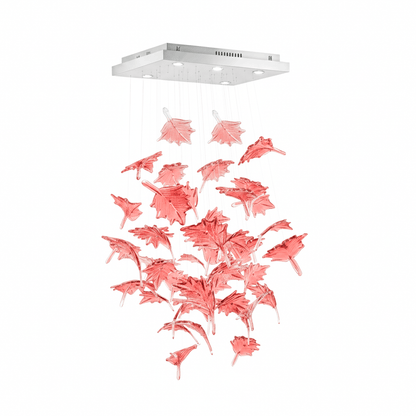 Multicolor Crystal Maple Leaf Chandelier