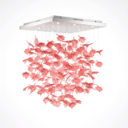 Multicolor Crystal Maple Leaf Chandelier