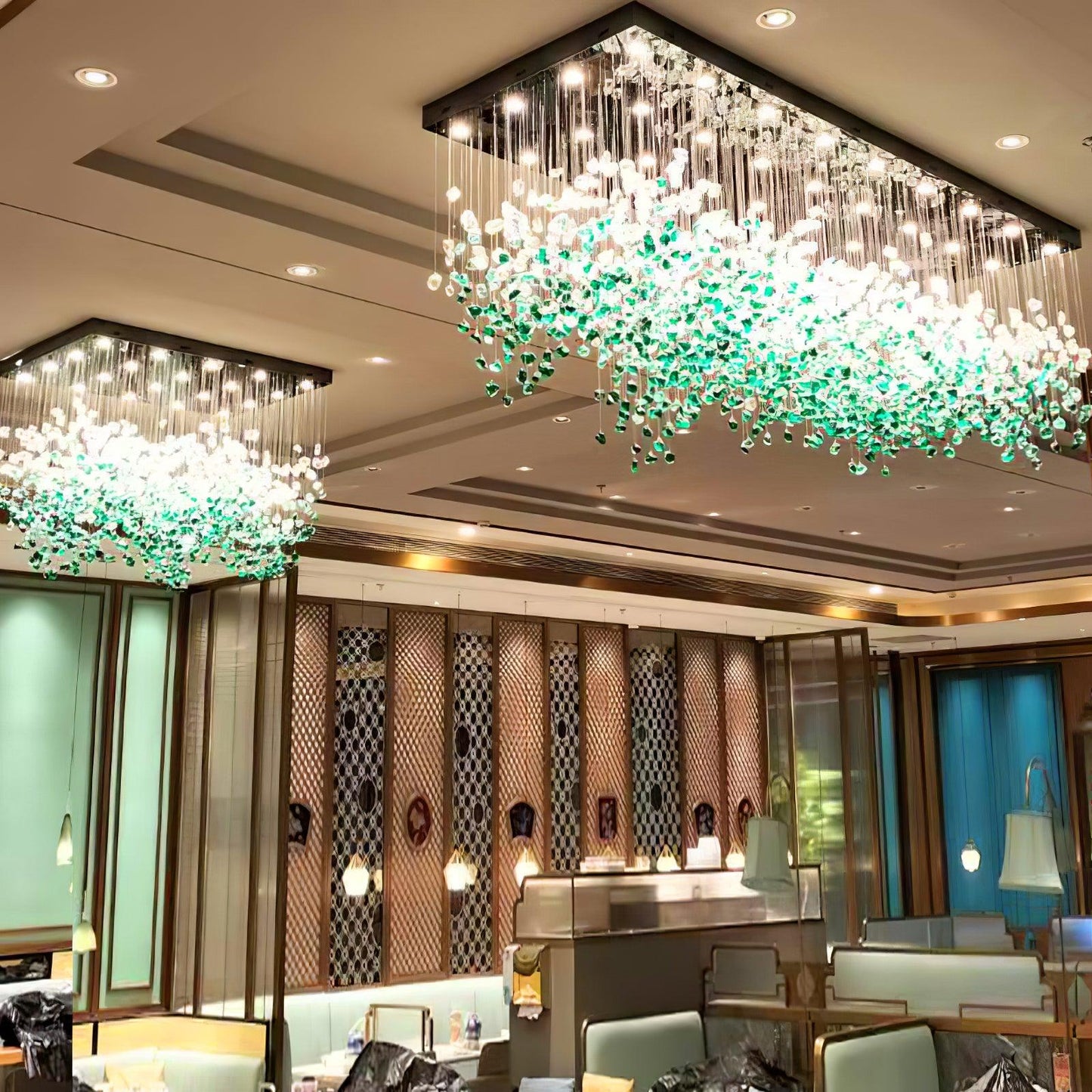 Crystal Stone Chandelier