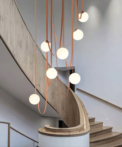 Multiple Belt Art Pendant Light