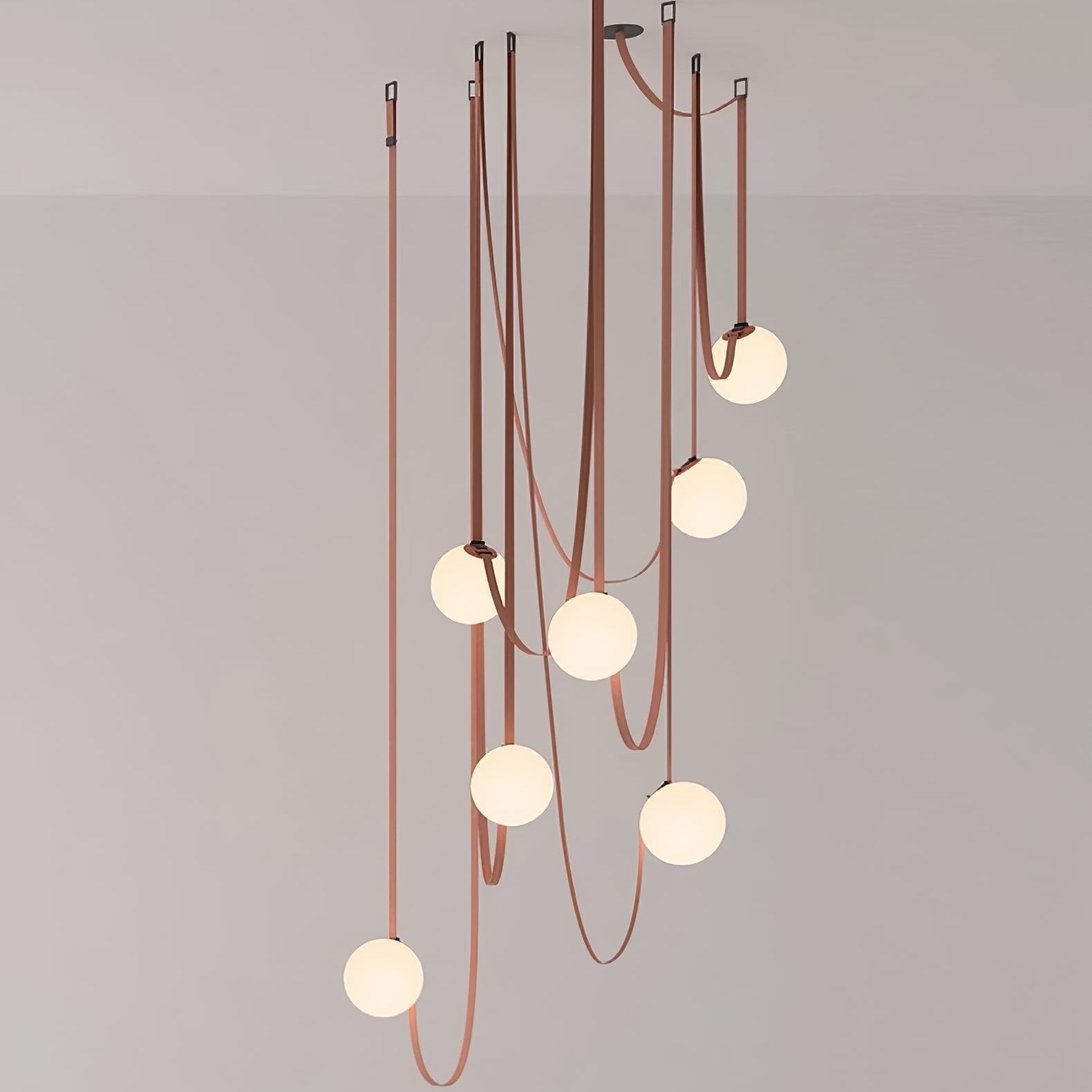 Multiple Belt Art Pendant Light