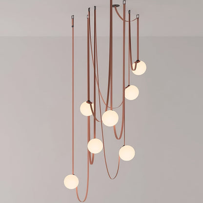Multiple Belt Art Pendant Light