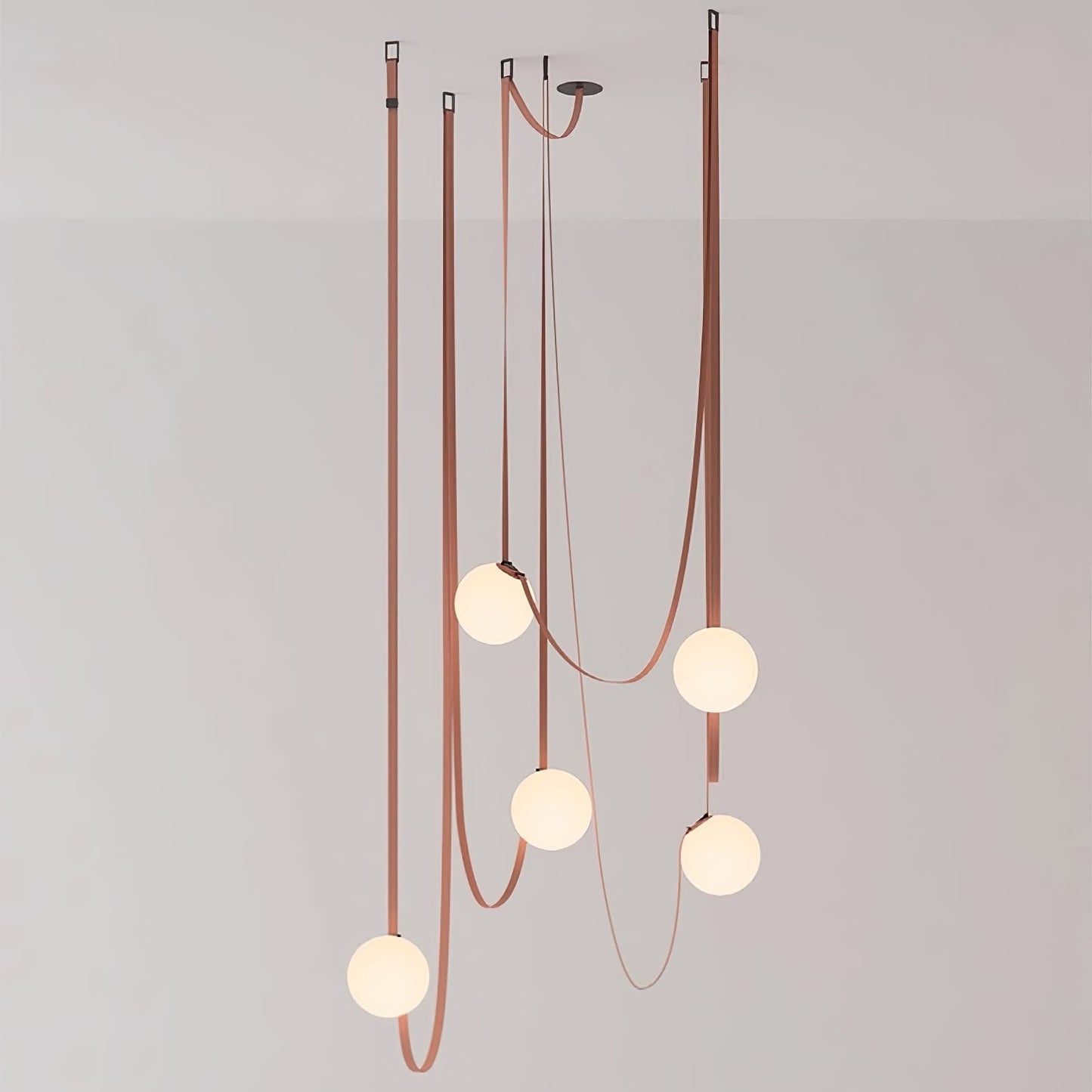 Multiple Belt Art Pendant Light