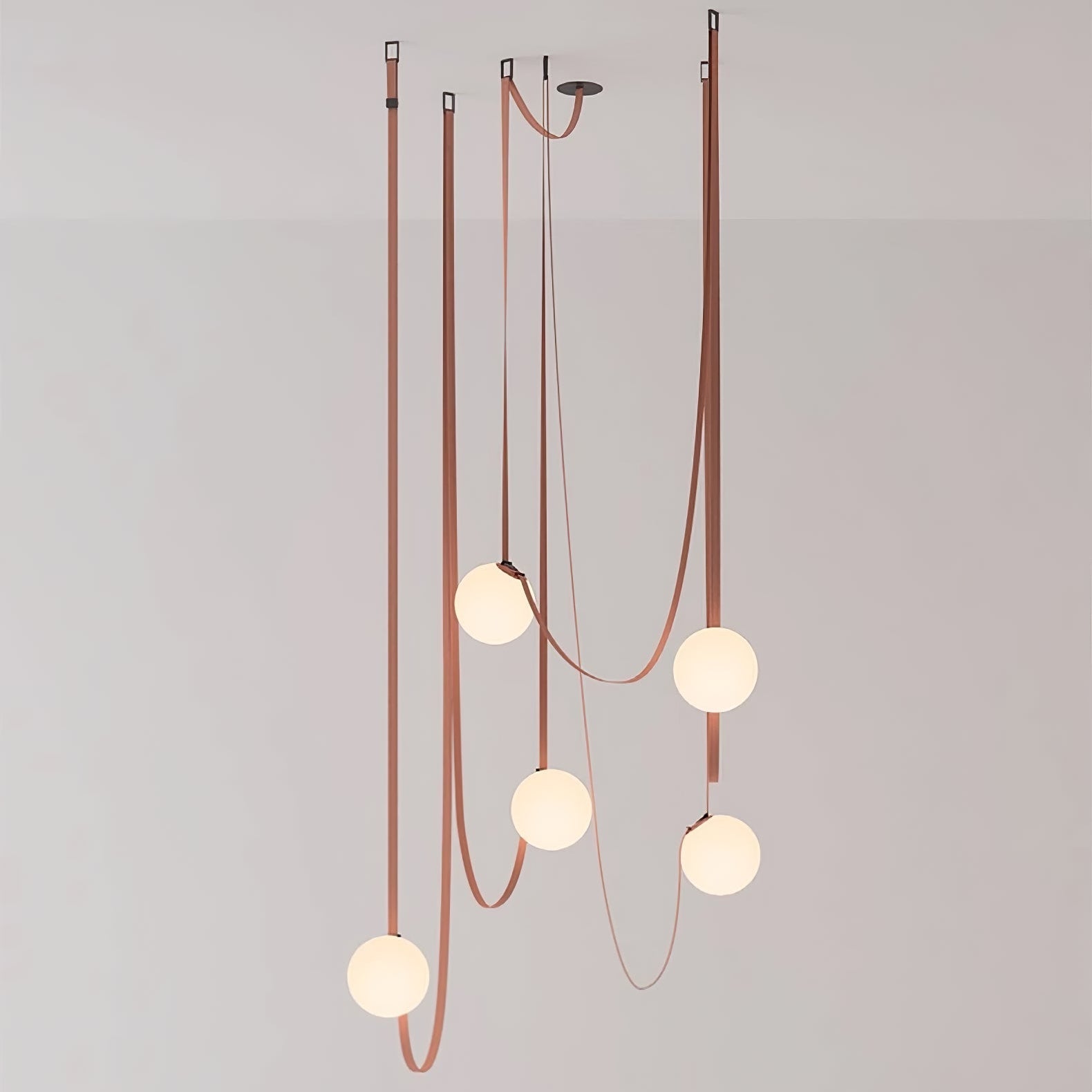 Multiple Belt Art Pendant Light