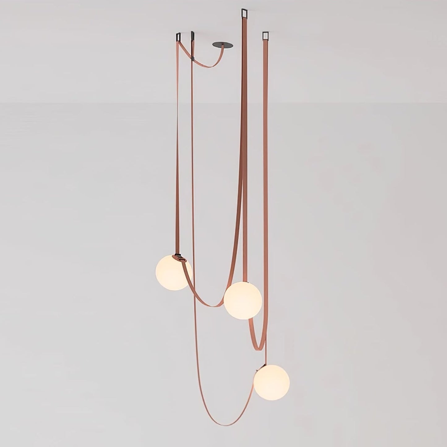 Multiple Belt Art Pendant Light