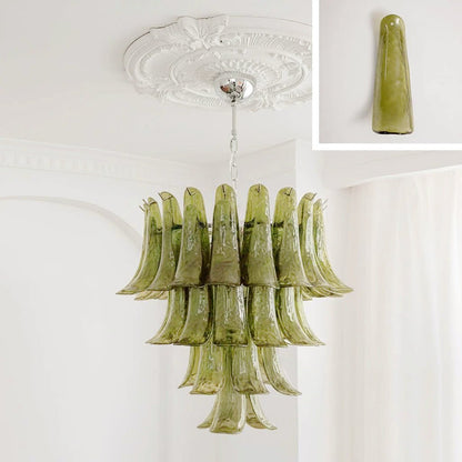 Murano Glass Petals Chandelier