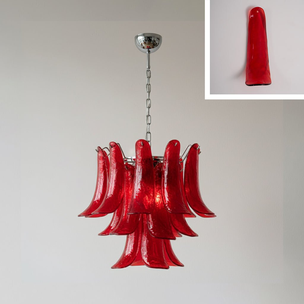 Murano Glass Petals Chandelier