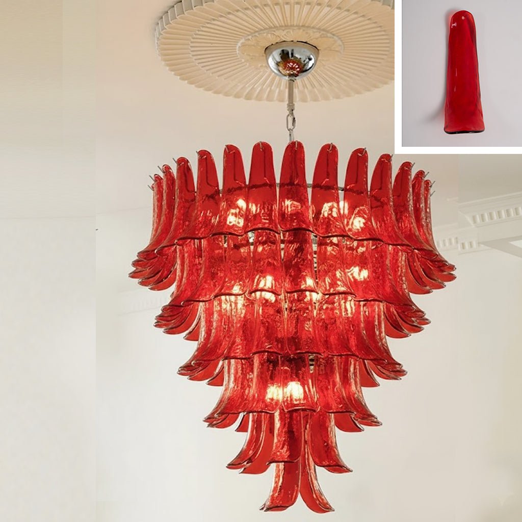 Murano Glass Petals Chandelier