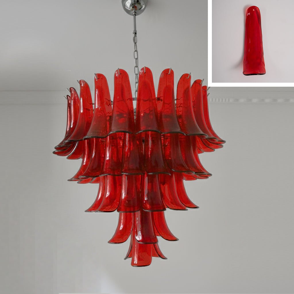 Murano Glass Petals Chandelier