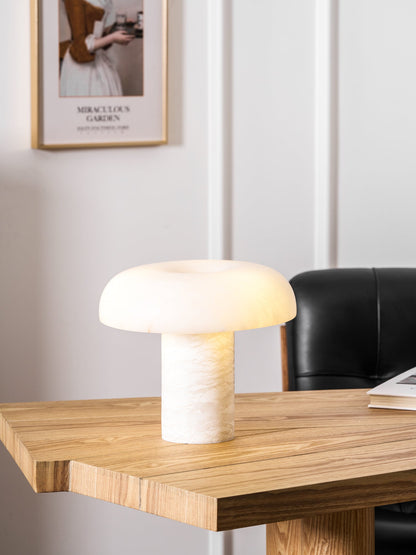 Mushroom Type Alabaster Table Lamp