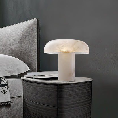 Mushroom Type Alabaster Table Lamp