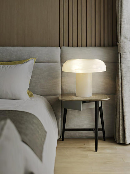 Mushroom Type Alabaster Table Lamp