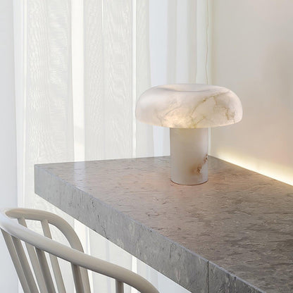 Mushroom Type Alabaster Table Lamp