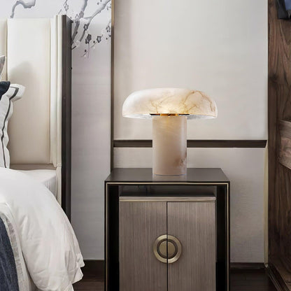 Mushroom Type Alabaster Table Lamp