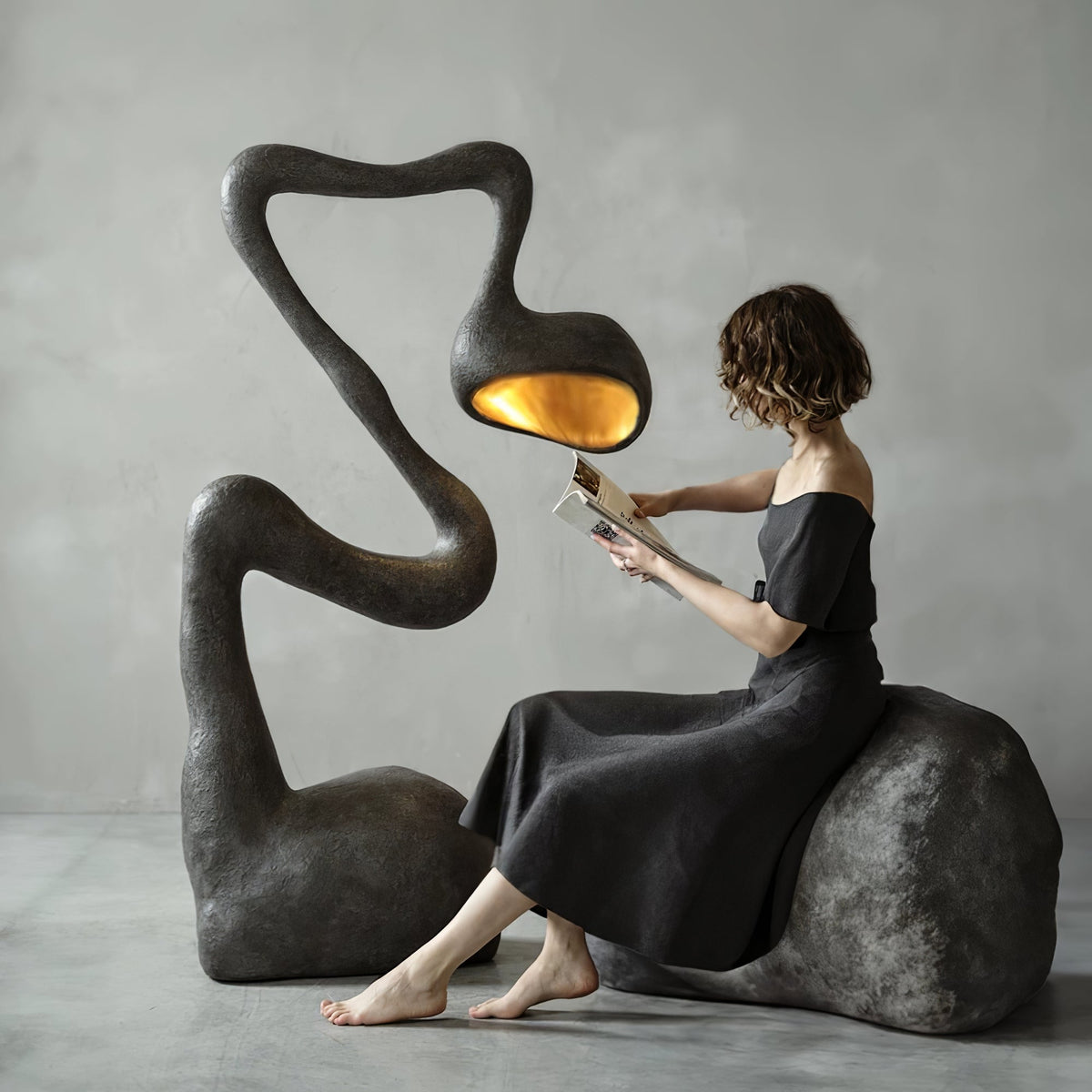 Myrrh Sculpture Floor Lamp