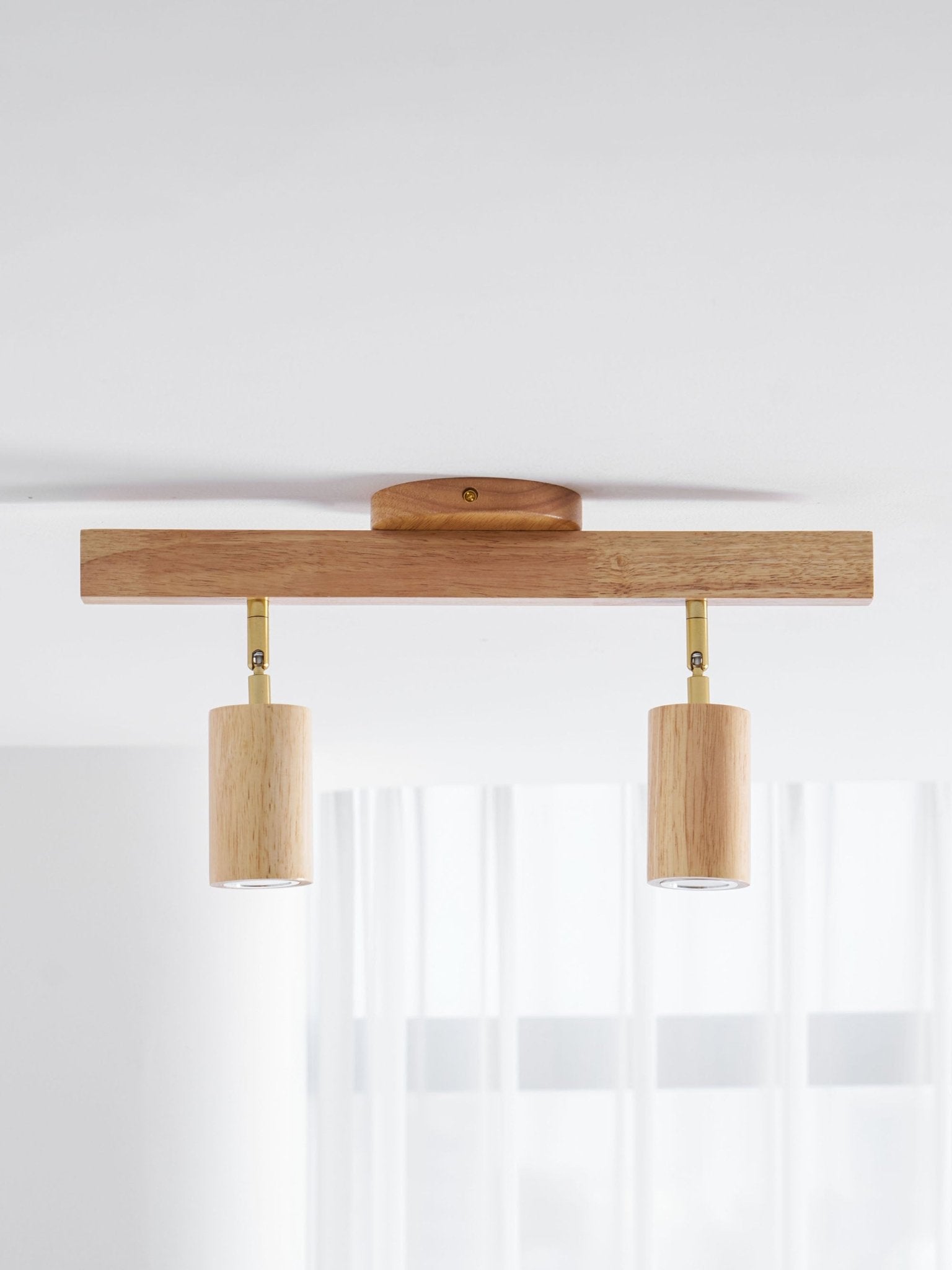 Natural Wood Beam Spotlight Light