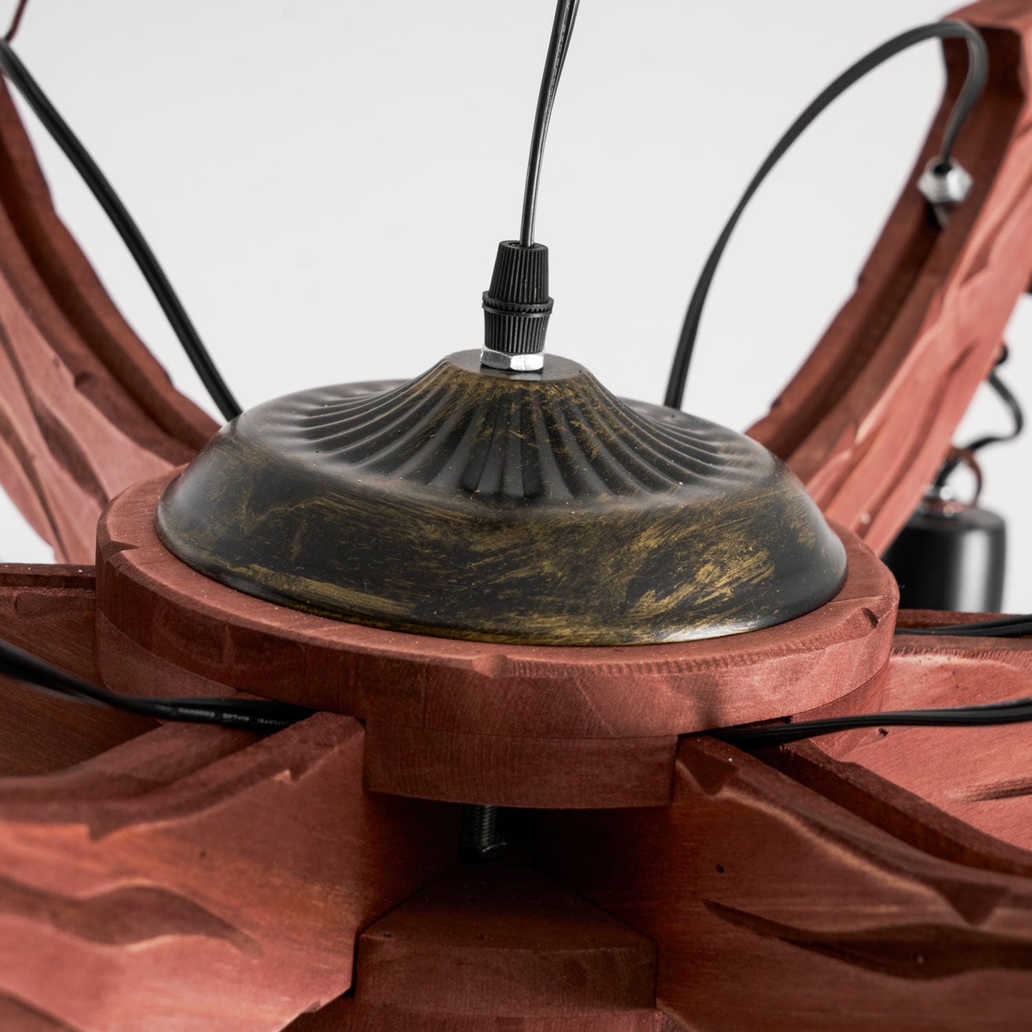 Nautical Industrial Style Wooden Chandelier
