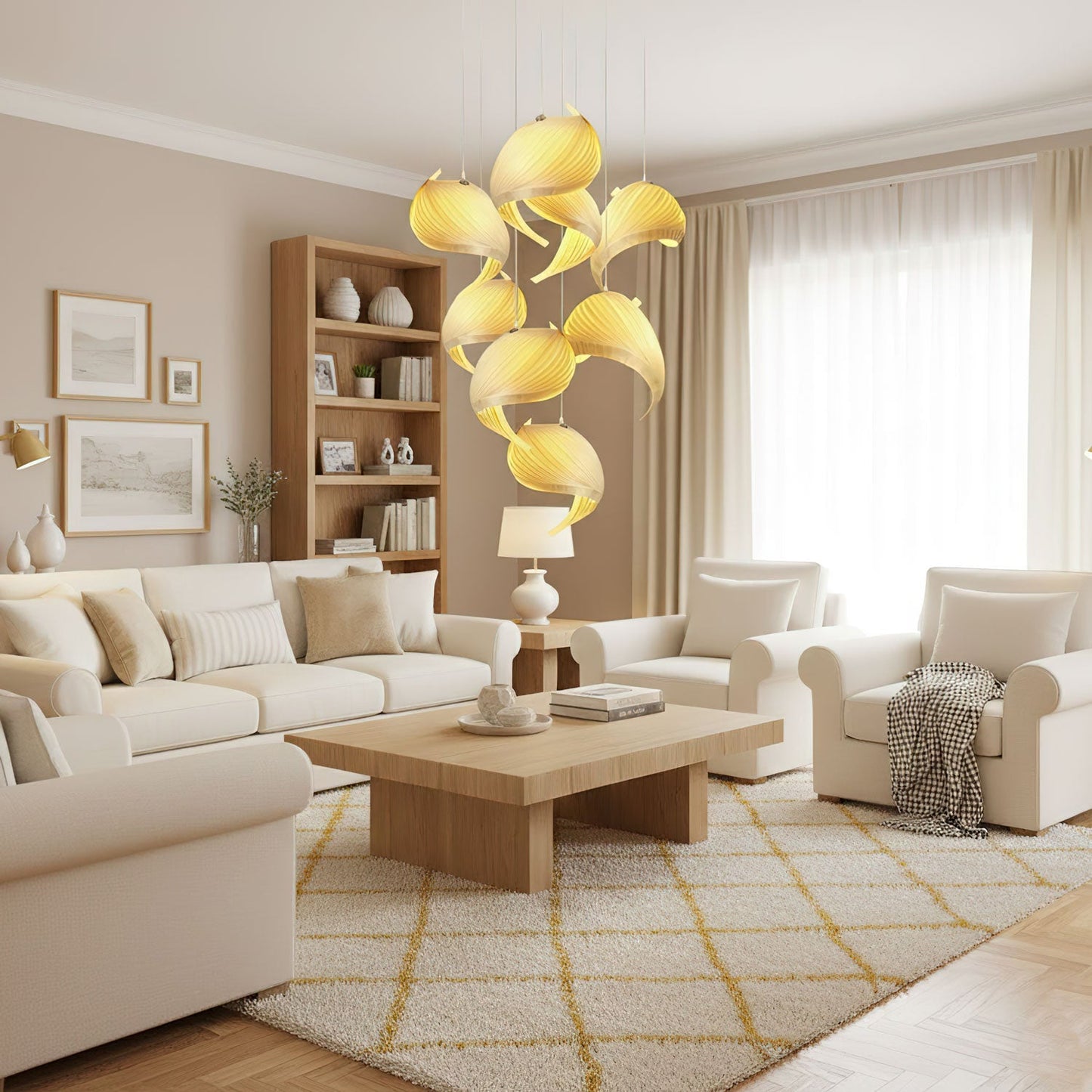 Nautilus Shell Pendant Light