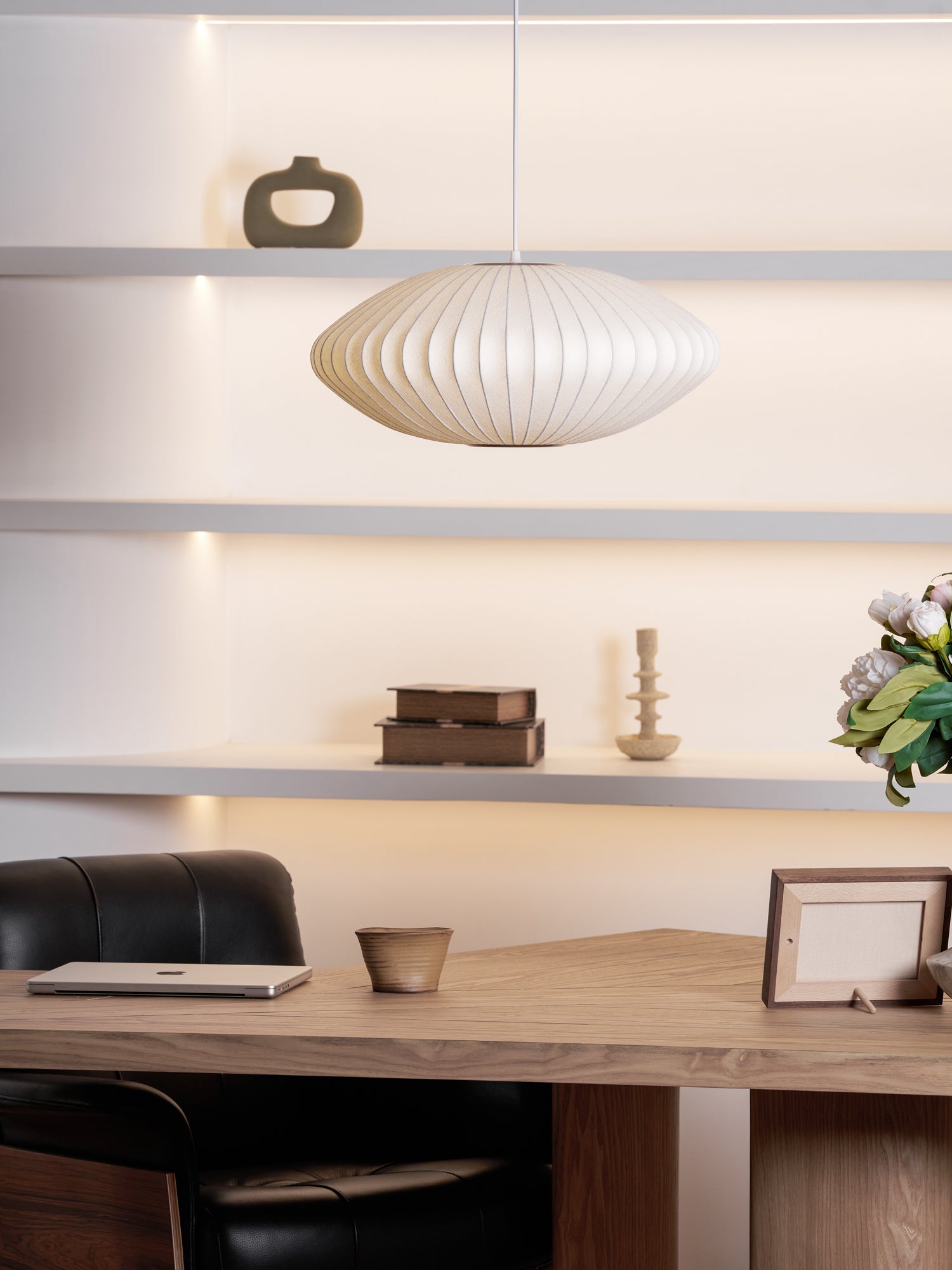 Bubble Mulberry Silk Pendant Lamp