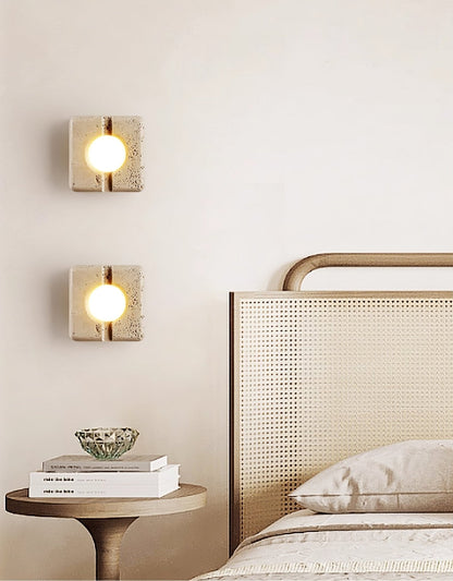 Nora Travertine Wall Light