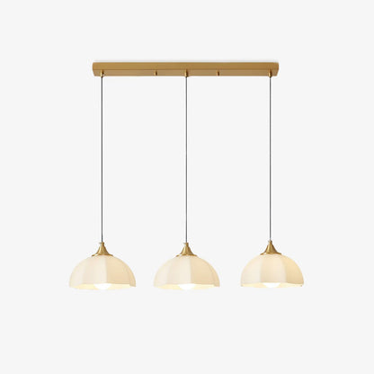 Octagonal Glass Bowl Chandelier