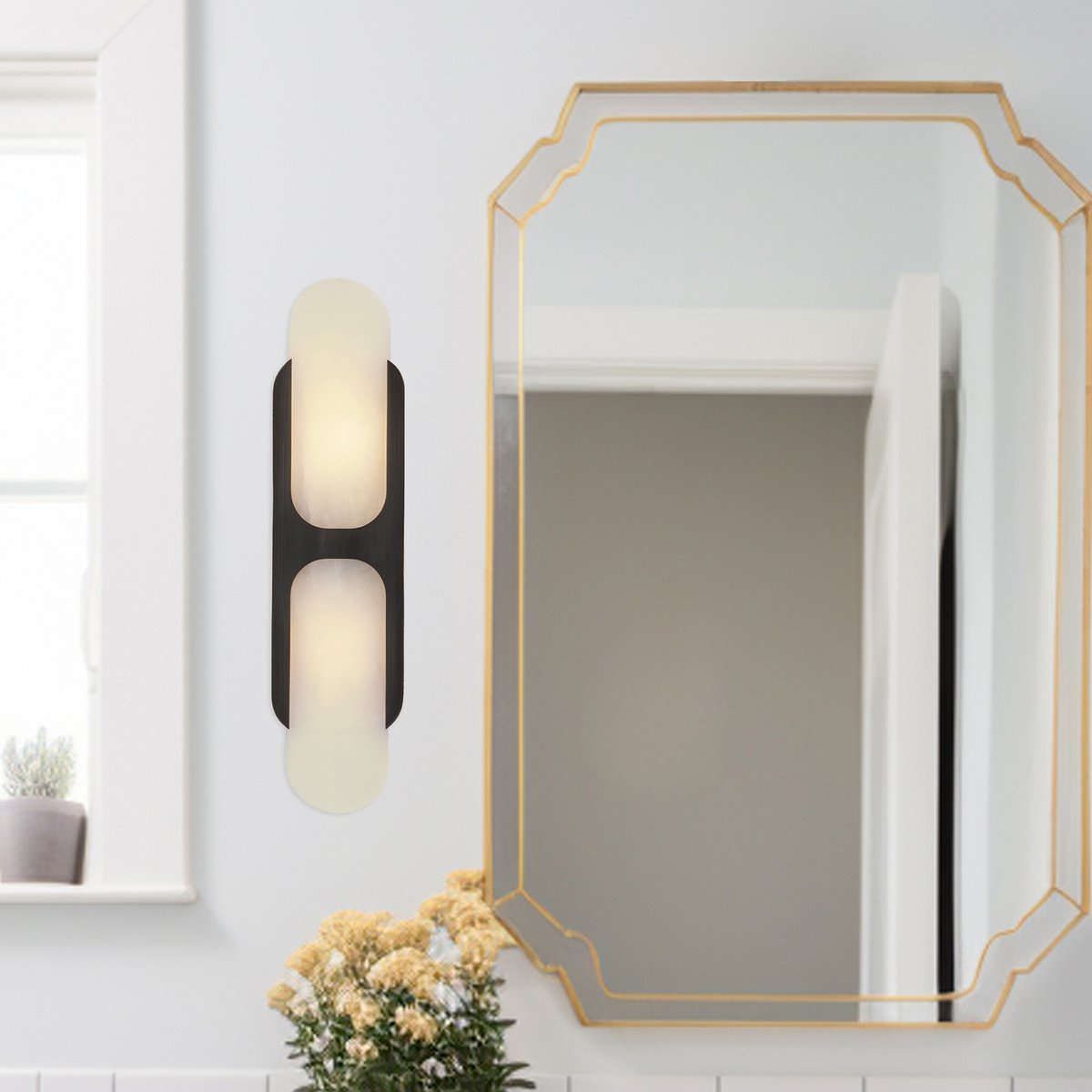 Odin Alabaster Wall Sconce