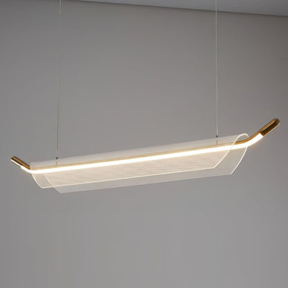 One Word Acrylic Pendant Light