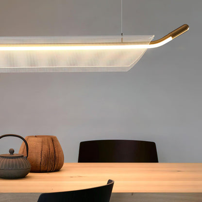 One Word Acrylic Pendant Light