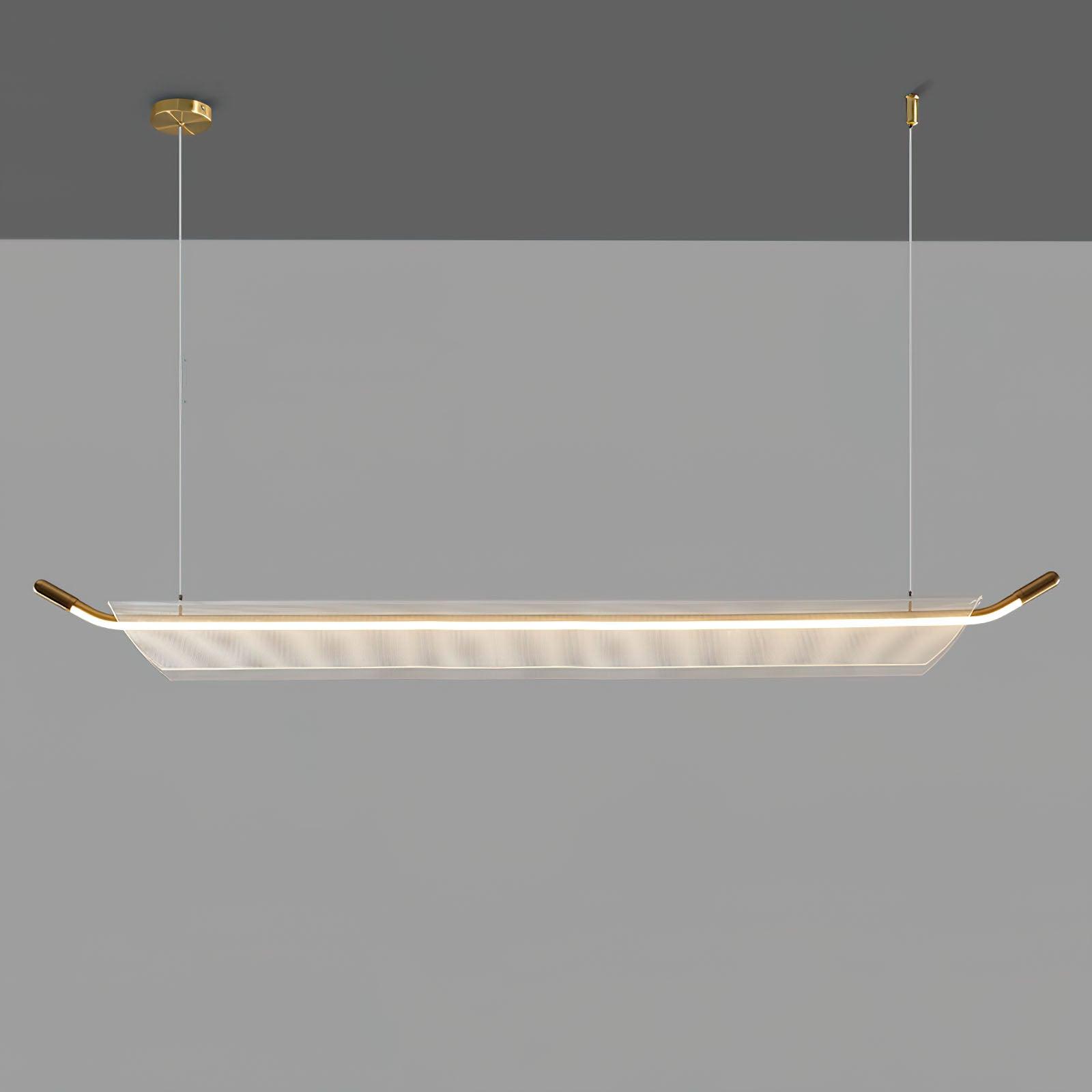 One Word Acrylic Pendant Light