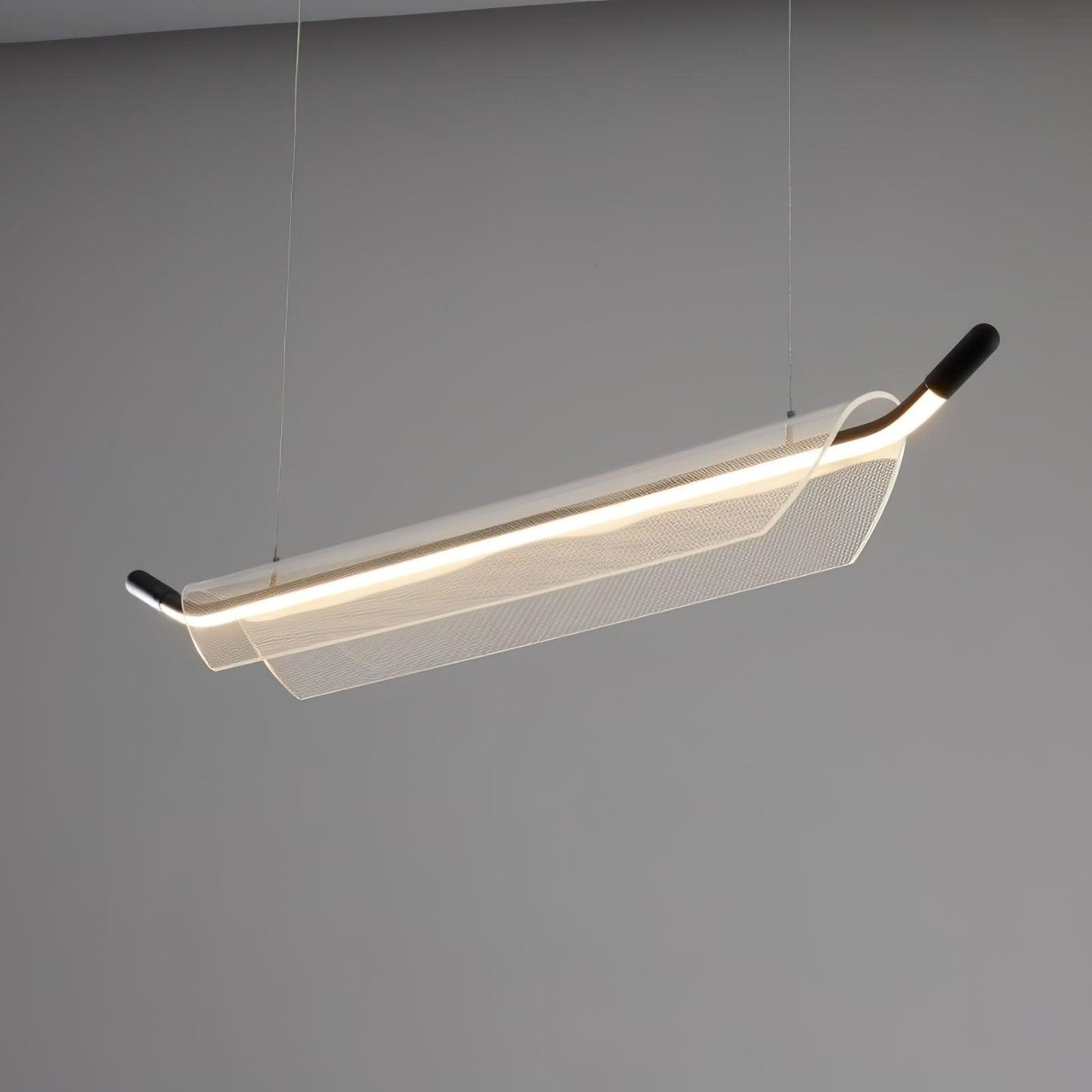 One Word Acrylic Pendant Light